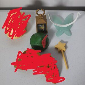 Lot of 4 Disney Parks Mr Mrs Potato Head Peter Pan Tinkerbell Wings Wand Lantern